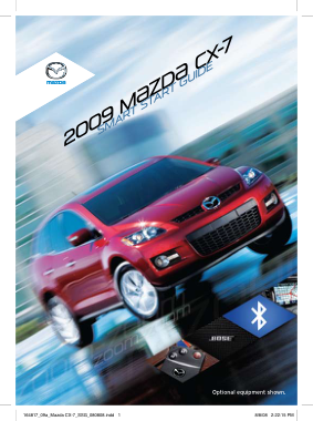 2009 Mazda CX7 Smart Start Guide